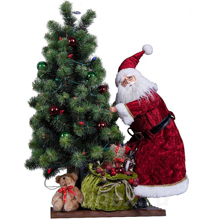 Украшение интерьерное "Дед Мороз с елкой" XM-MX006 