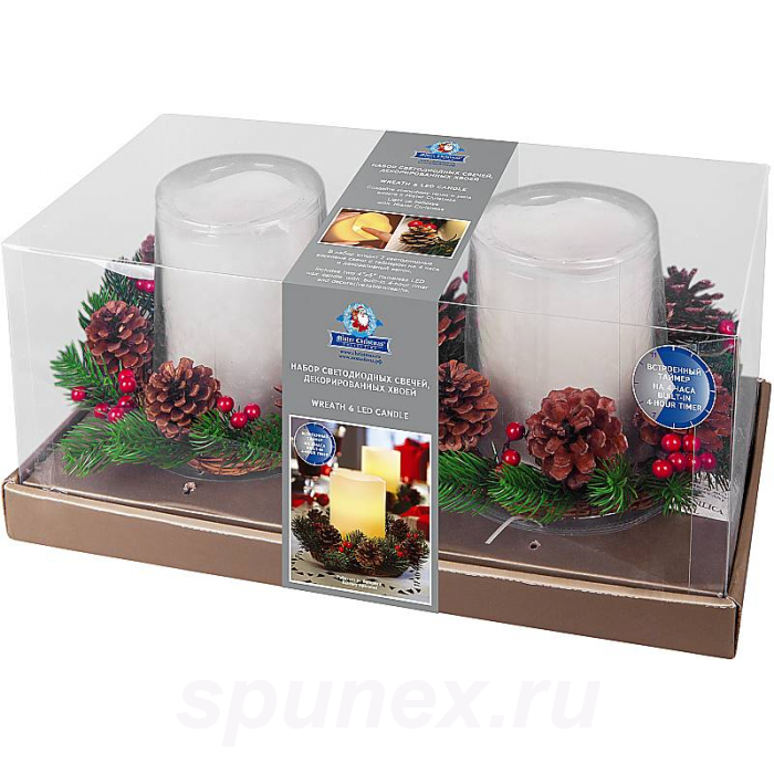 Набор декоративных свечей Mister Christmas CHT-2-A