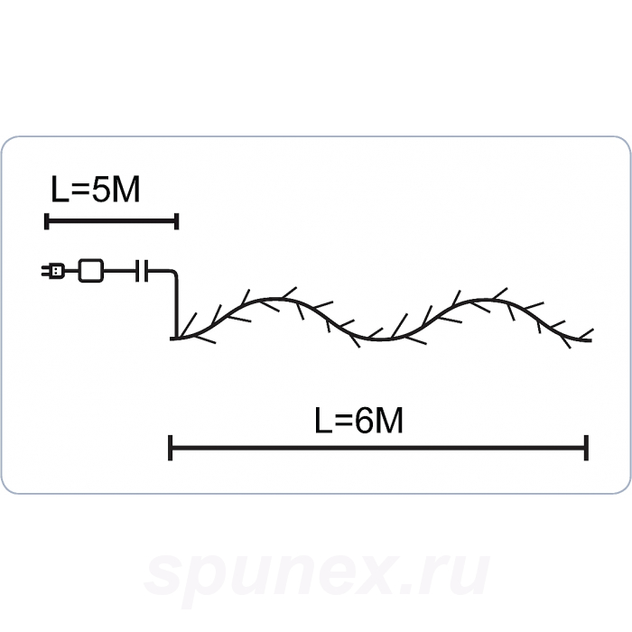 Композиция светодиодная "Гирлянда" Christmas Light ITR-7-1