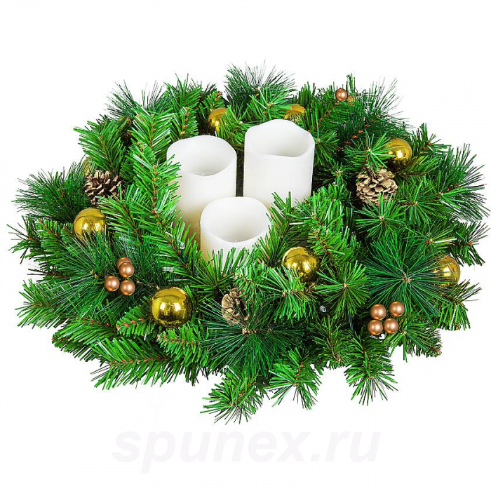 Декоративная композиция со светодиодными свечами Mr.Christmas CHT-3-B