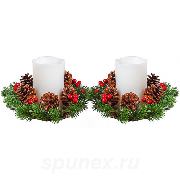 Набор декоративных свечей Mister Christmas CHT-2-A