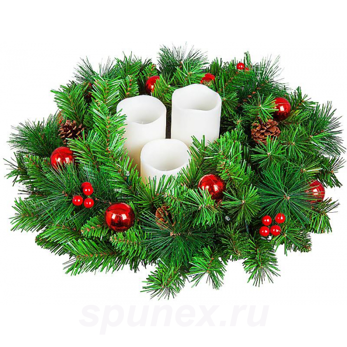 Декоративная композиция со светодиодными свечами Mr.Christmas CHT-3-A